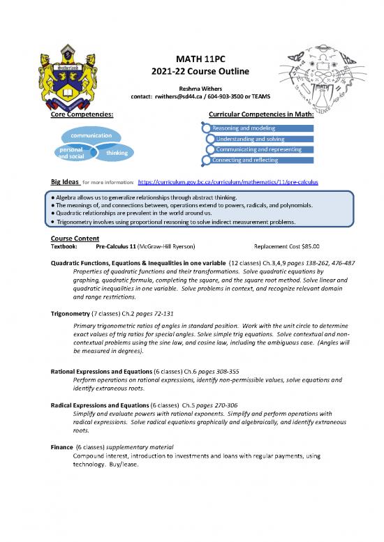 picture Calculus Pdf 170715 | Withers Pre Calculus 11