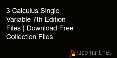 picture 3 Calculus Single Variable 7th Edition Files | Download Free Collection Files
