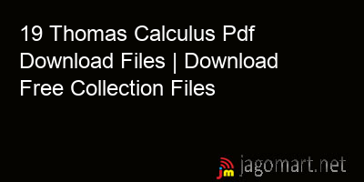 picture 19 Thomas Calculus Pdf Download Files | Download Free Collection Files