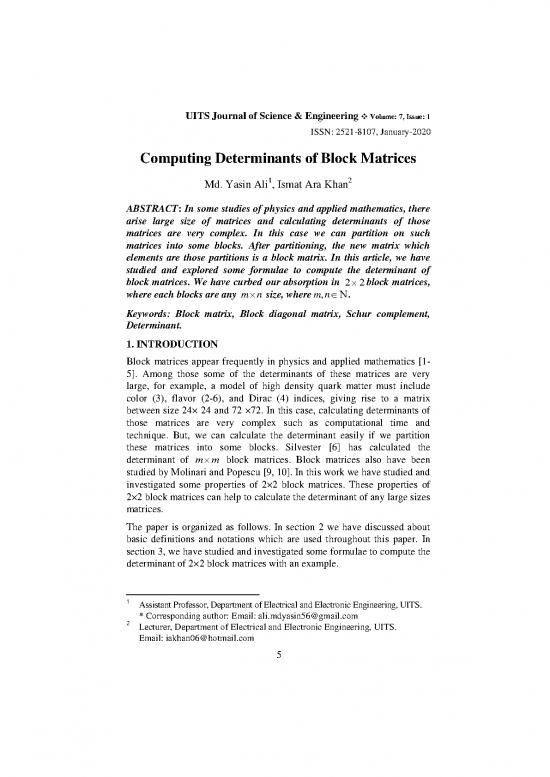 picture Matrix Pdf 172868 | 01 Article Of Yasin Ali 05 11