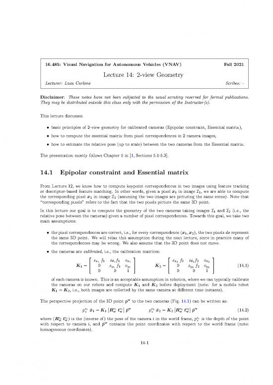 picture Matrix Pdf 174223 | 14 2viewgeometry Notes