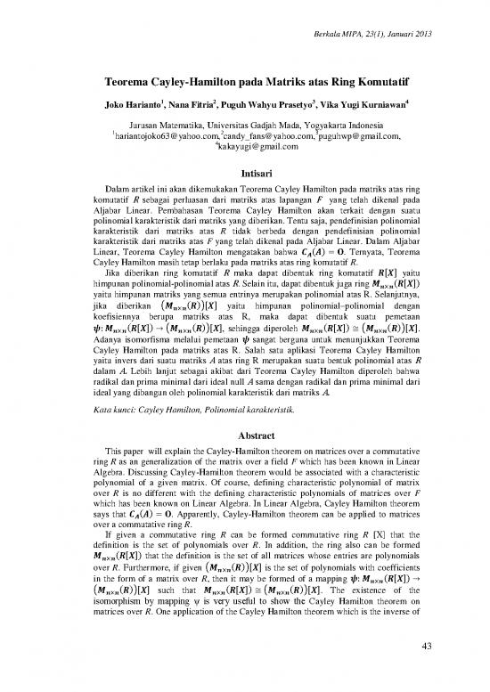 picture_Cayley Hamilton Theorem Pdf 174042 | 242195 Teorema Cayley Hamilton Pada Matriks Ata 77b89ef5