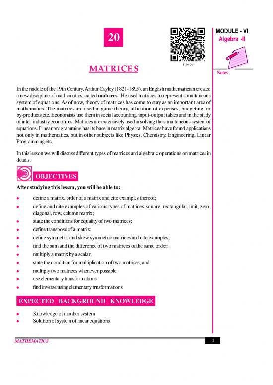 picture1_Matrix Pdf 172832 | 311 Maths Eng Lesson20