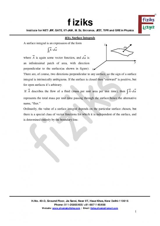 picture1_Surface Integral Pdf 172414 | 4(b Surface Integrals