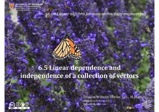 picture_Matrix Pdf 172773 | 5 Linear Dependence And Independence Of Vectors