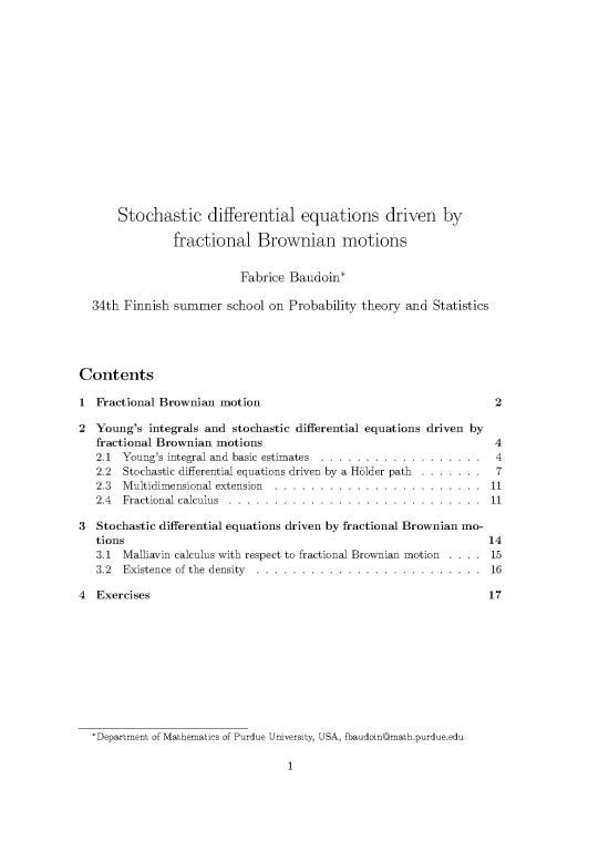 picture Stochastic Calculus Pdf 171714 | Finland
