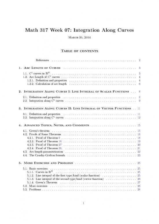 picture_Vector Integration Pdf 172339 | Lecnote317 07 Integration Along Curves