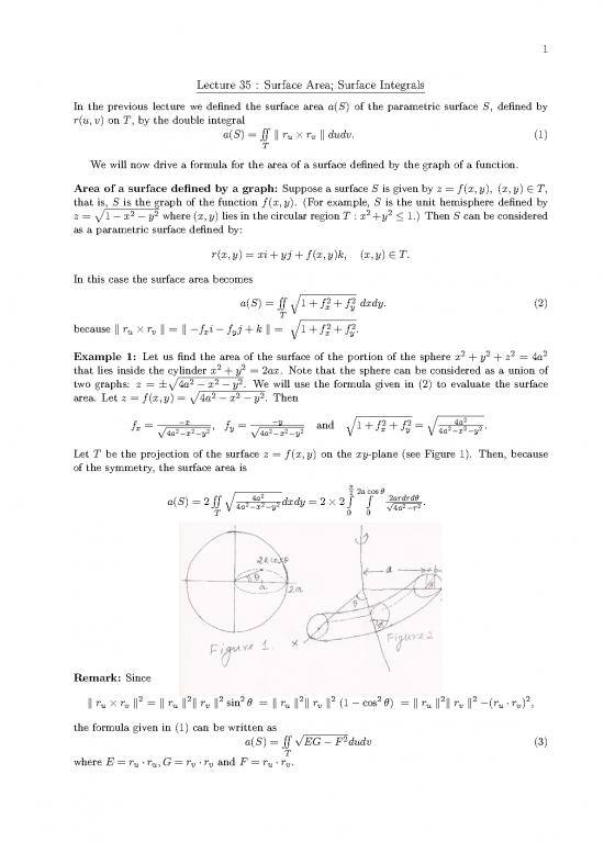 picture1_Surface Integral Pdf 171737 | Lecture35
