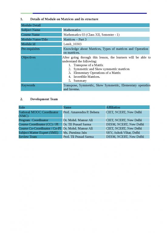 picture Matrix Pdf 173823 | Lemh 10303 Etext