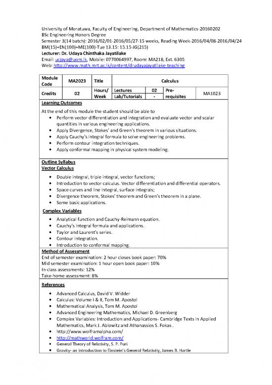 picture Vector Integration Pdf 172054 | Ma2023 14s3 Syllabus