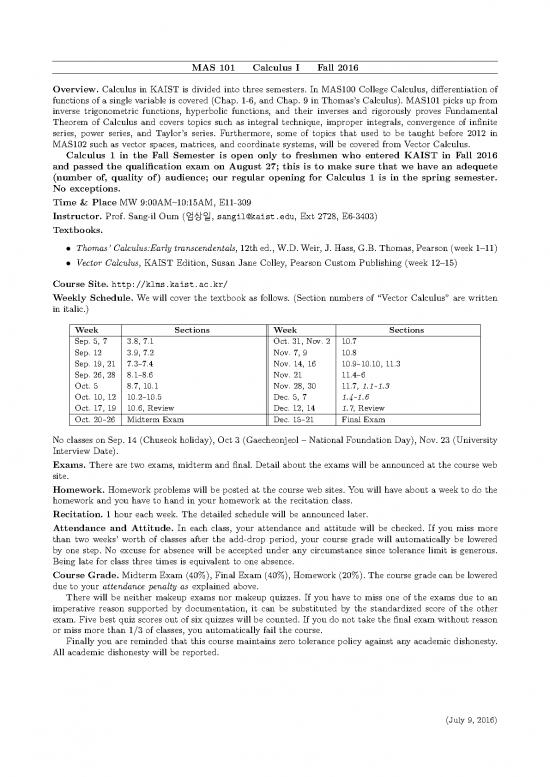 picture1_Thomas Calculus Pdf Download 172678 | Mas101 Fall 2016 Syllabus