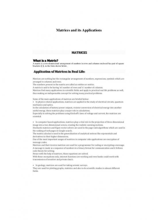 picture_Matrix Pdf 172891 | Matrices And Its Applications 4