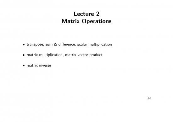 picture Matrix Pdf 173872 | Matrix Primer Lect2
