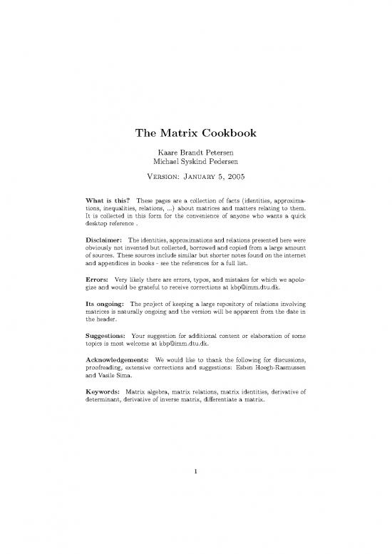 picture Matrix Pdf 174178 | Matrixcookbook
