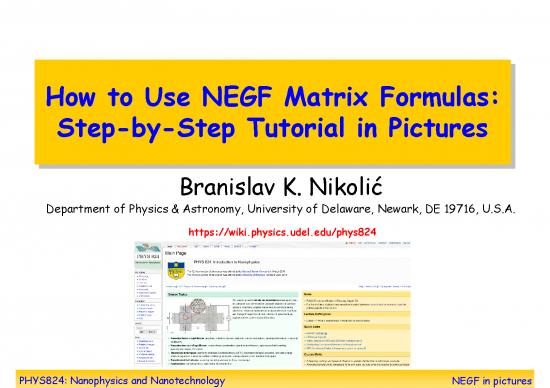 picture_Matrix Pdf 174256 | Negf Formulas In Pictures