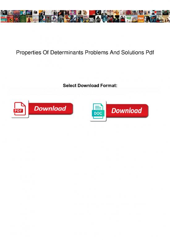 picture Matrix Pdf 172810 | Properties Of Determinants Problems And Solutions Pdf