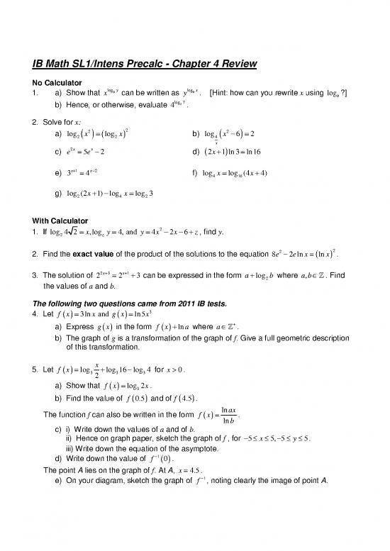 picture1_Precalc Review Pdf 173515 | Review With Answers