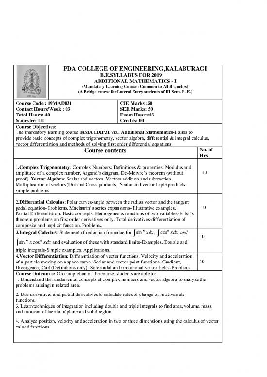 picture1_Vector Differentiation Pdf 171938 | Syllabus 19mad031