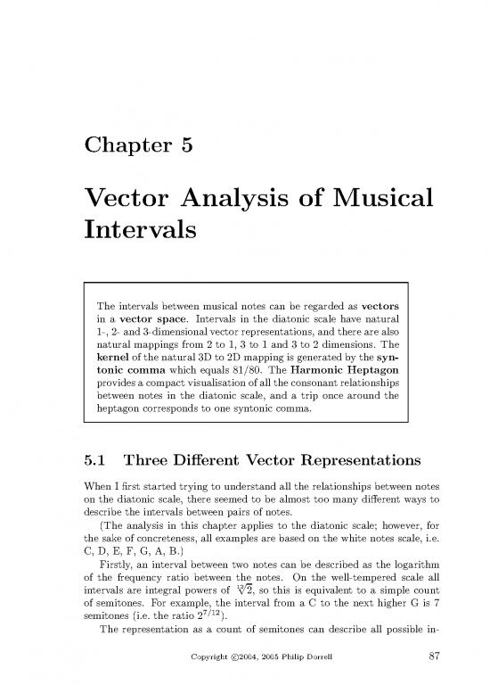 picture Vector Analysis Notes 173512 | Whatismusic 5 Vector Analysis Of Musical Intervals