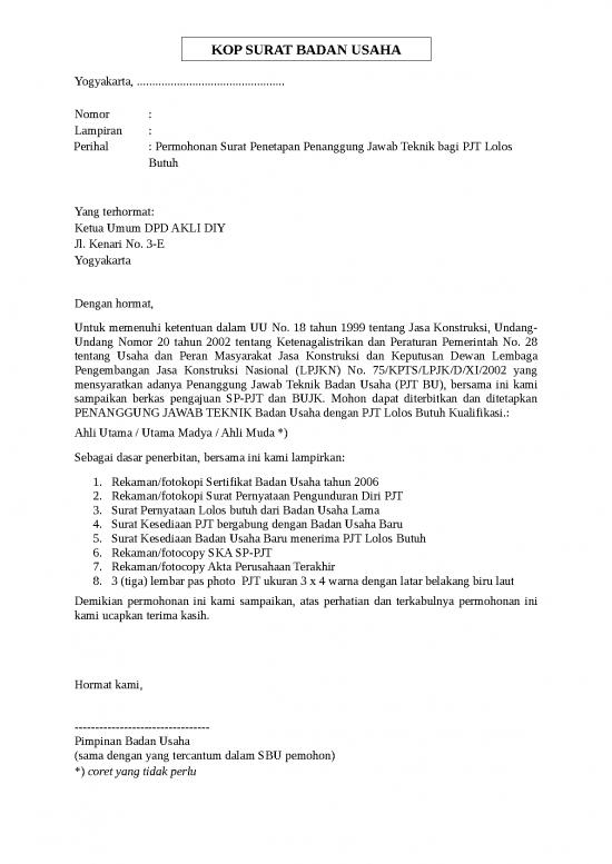 picture_Presentasi Usaha 16761 | 13909101601 Permohonan Surat Penetapan Pjt Bagi Pjt Lolos Butuh