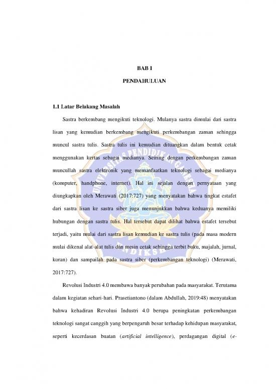 picture Sastra Pdf 16273 | 1612011018 Bab 1 Pendahuluan