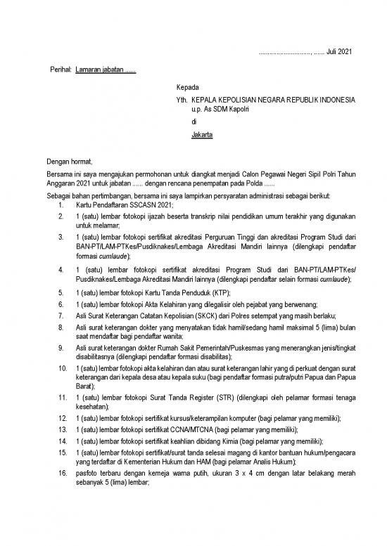 picture_Pendidikan Pdf 16482 | 1 Format Surat Lamaran Polri