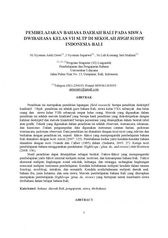 picture 229545 Pembelajaran Bahasa Daerah Bali Pada Sis 0261dfd1 | Materi Kelas 7 - Bahasa Kelas Vii Id 17221