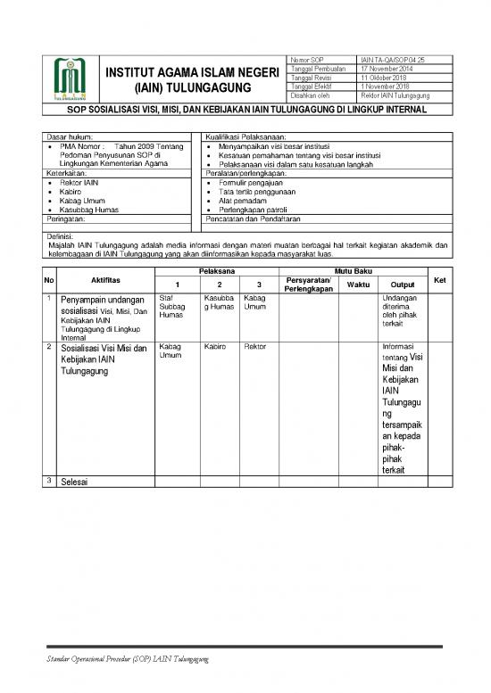picture1_Hukum Pdf 16060 | 25  Sop Sosialisai Visi Misi Dan Kebijakan Iain Tulungagung Di Lingkup Internal