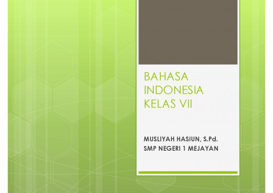 picture 7 Bahasa Indonesia | Materi Kelas 7 - Bahasa Kelas Vii Id 17248