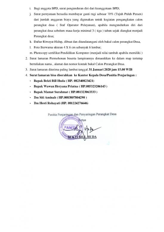 picture Bagi Anggota Bpd | File - Surat Pengunduran Diri Id 17072