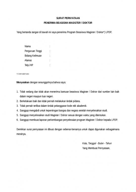 picture1_Contoh Draft Surat Pernyataan | File - Surat Pernyataan Id 17454