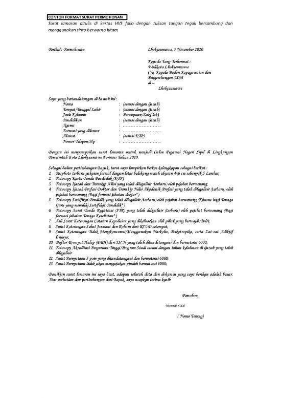 picture Contoh Format Surat Permohonan | File - Surat Permohonan Id 16469