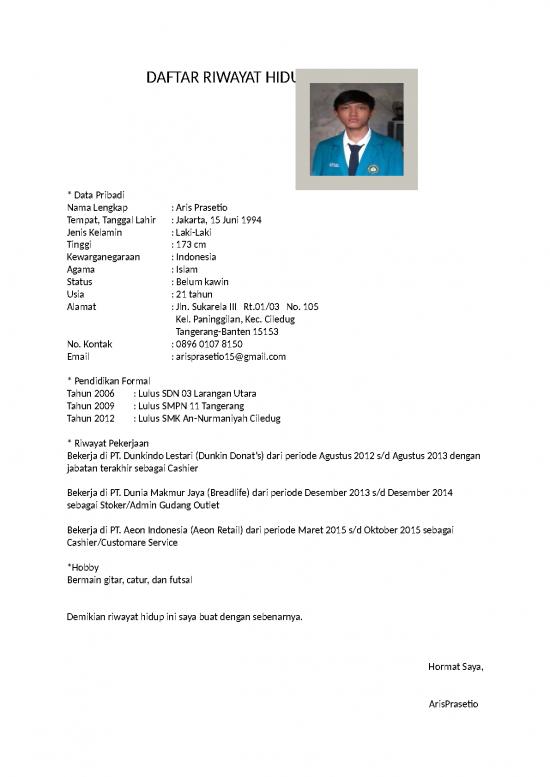 picture_Daftar Riwayat Hidup 2 112 1 | File - Daftar Riwayat Hidup Id 15958