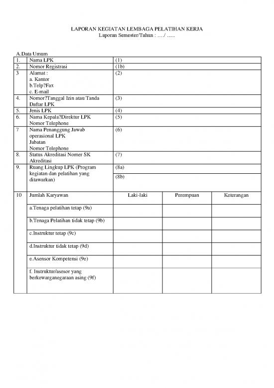 picture_Disnaker Form Laporan Kegiatan Lpk Ka Malang | File - Laporan Kegiatan Id 17318