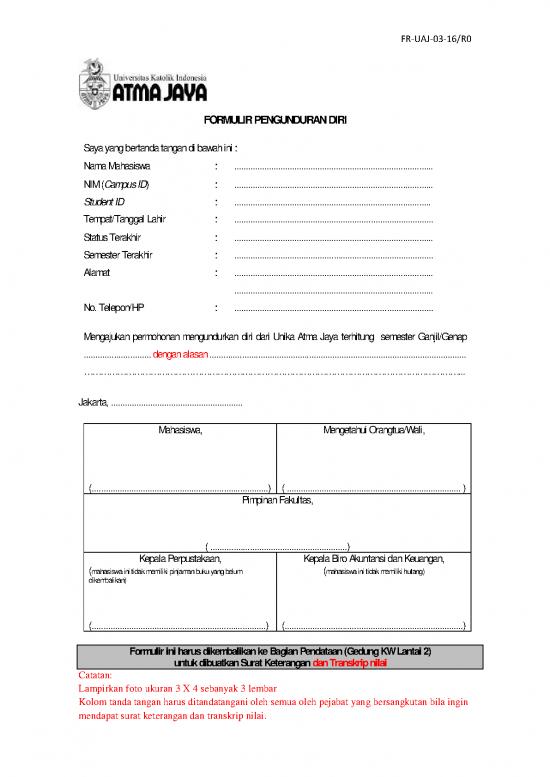 picture File - Surat Keterangan Nilai Id 17022 | Ekonomi Formulir Pengunduran Diri R1 Keluar Uaj Accbaa