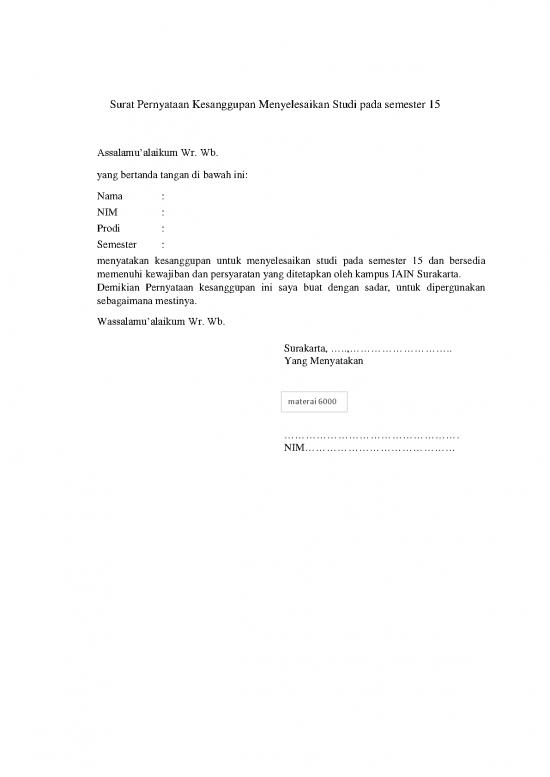 picture_Form Surat Pernyataan Kesanggupan Menyelesaikan Studi Smstr 15 | File - Surat Pernyataan Id 17554