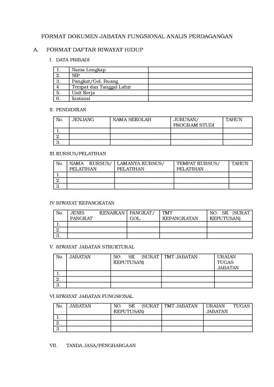 picture1_Format Dokumen Jabatan Fungsional Analis Perdagangan | File - Daftar Riwayat Hidup Id 15941