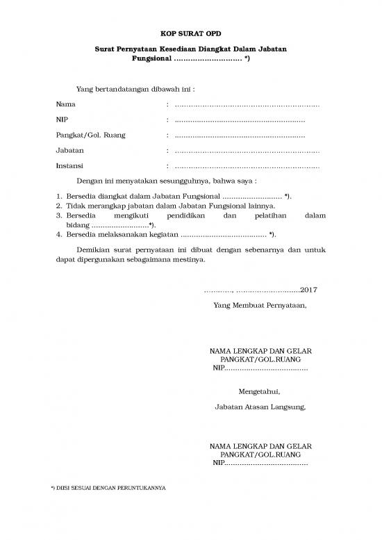 picture_Format Surat   Surat Kelengkapan Berkas | File - Surat Pernyataan Id 17773