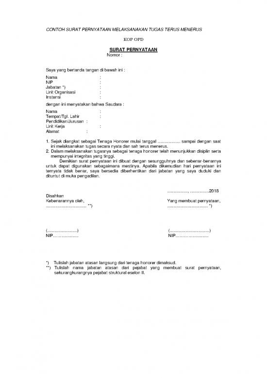 picture_Format Surat Pernyataan Terus Menerus Dan Tanggung Jawab Mutlak Eks Th K Ii | File - Surat Pernyataan Id 17489