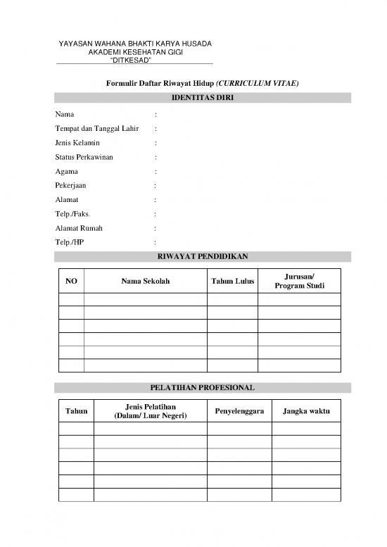 picture1_Formulir Daftar Riwayat Hidup 1 | File - Daftar Riwayat Hidup Id 15921