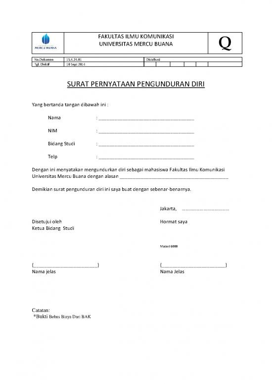 picture1_Formulir Pengunduran Diri | File - Surat Pengunduran Diri Id 16759