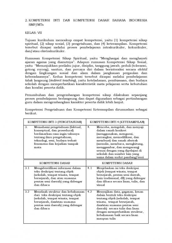 picture1_Lampiran 2 Ki Dan Kd K 13 Smp Mts B Indonesia | Materi Kelas 7 - Bahasa Kelas Vii Id 17211