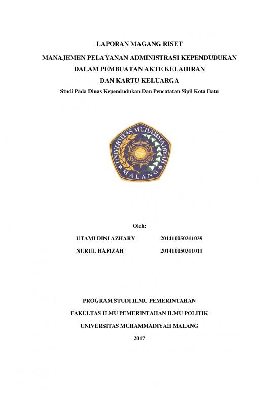 picture_Laporan Pdf 17145 | Lap Magang Riset Dinas Kependudukan Batu