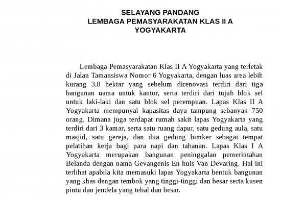 picture_Lapas Kelas Ii A Wirogunan Jogja