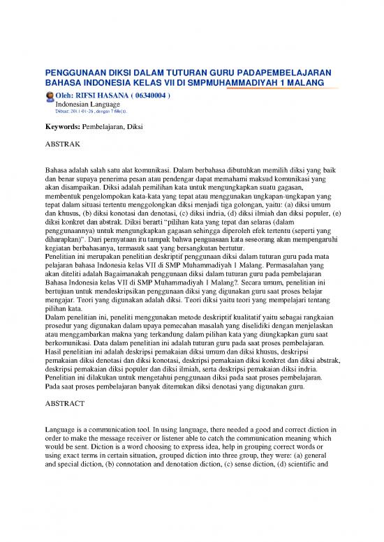 picture Penggunaan Diksi Dalam Tuturan Guru Padapembelajaran Bahasa Indonesia Kelas Vii Di Smpmuhammadiyah 1 Malang | Materi Kelas 7 - Bahasa Kelas Vii Id 17192 picture Penggunaan Diksi Dalam Tuturan Guru Padapembelajaran Bahasa Indonesia Kelas Vii Di Smpmuhammadiyah 1 Malang | Materi Kelas 7 - Bahasa Kelas Vii Id 17192