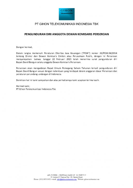 picture_Pengunduran Diri Anggota Dewan Komisaris Perseroan David Bangun | File - Surat Pengunduran Diri Id 17038