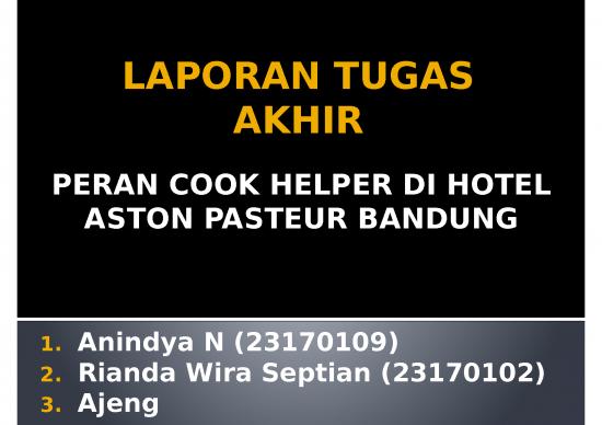 picture Hotel Powerpoint Template 18193 | Ppt Laporan Tugas Akhir