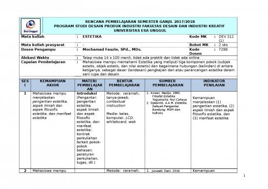 picture_Contoh Penilaian Pembelajaran 16073 | Rps Dev 312 Estetika  Ganjil 2017