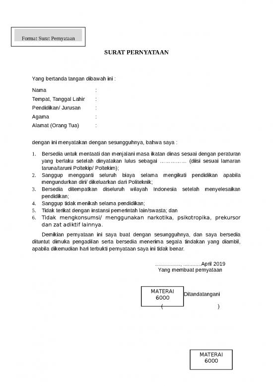 picture_File - Surat Pernyataan Id 16795 | Surat Pernyataan 6 Poin