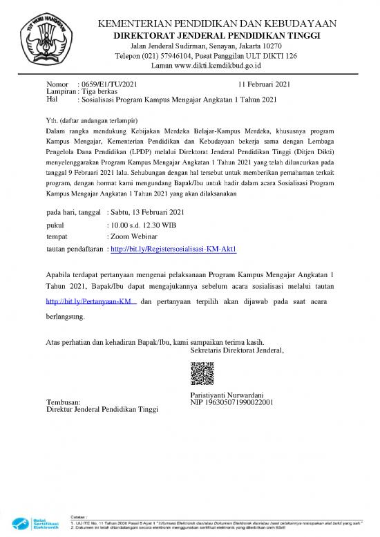 picture_Surat Undangan Sosialisasi Program Kampus Mengajar Angkatan 1 Tahun 2021 13 Feb 2021 | File - Undangan Sosialisasi